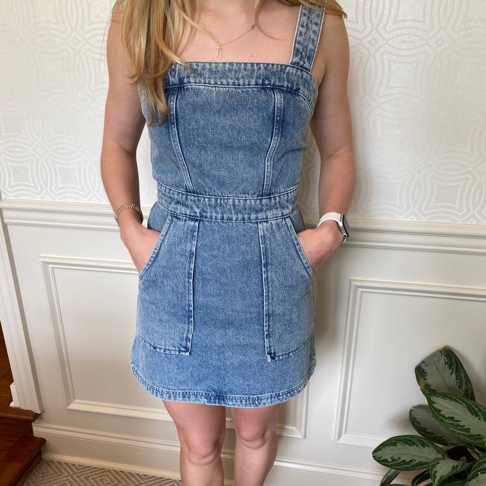 Amanda Uprichard jean dress. Size XS NWT